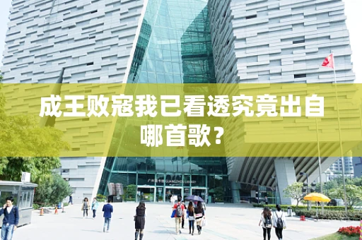 成王败寇我已看透究竟出自哪首歌？