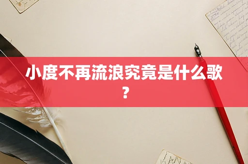 小度不再流浪究竟是什么歌？