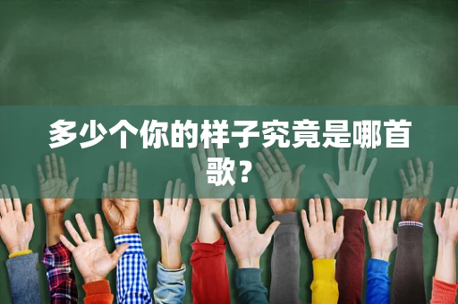 多少个你的样子究竟是哪首歌？