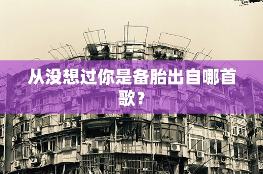 从没想过你是备胎出自哪首歌？