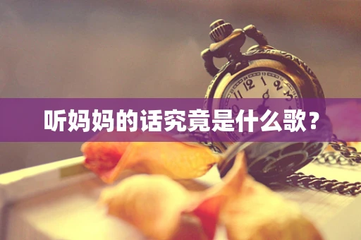 听妈妈的话究竟是什么歌？