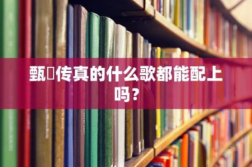 甄嬛传真的什么歌都能配上吗？