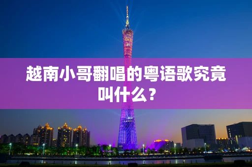 越南小哥翻唱的粤语歌究竟叫什么？