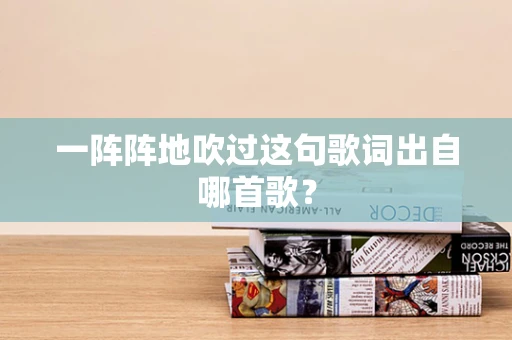 一阵阵地吹过这句歌词出自哪首歌？