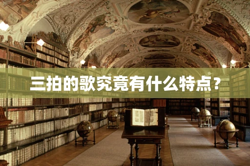 三拍的歌究竟有什么特点？
