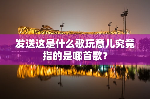 发送这是什么歌玩意儿究竟指的是哪首歌？