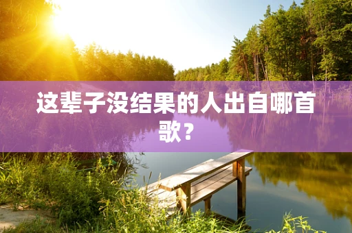 这辈子没结果的人出自哪首歌？