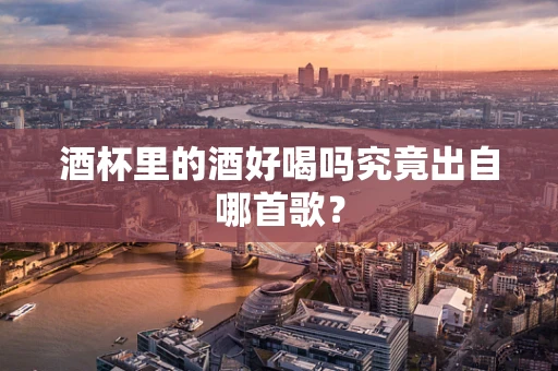 酒杯里的酒好喝吗究竟出自哪首歌？