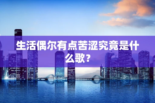 生活偶尔有点苦涩究竟是什么歌？