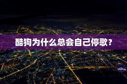 酷狗为什么总会自己停歌？